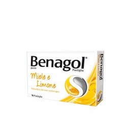 BENAGOL*16 pastiglie miele limone 0,6 mg + 1,2 mg