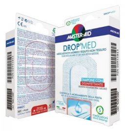 MEDICAZIONE COMPRESSA AUTOADESIVA DERMOATTIVA IPOALLERGENICAAERATA MASTER-AID DROP MED 10,5X15 5 PEZZI