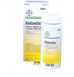 STRISCE MISURAZIONE CHETONURIA KETOSTIX 50 PEZZI