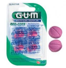 GUM RED-COTE RIV PLACCA 12PAST