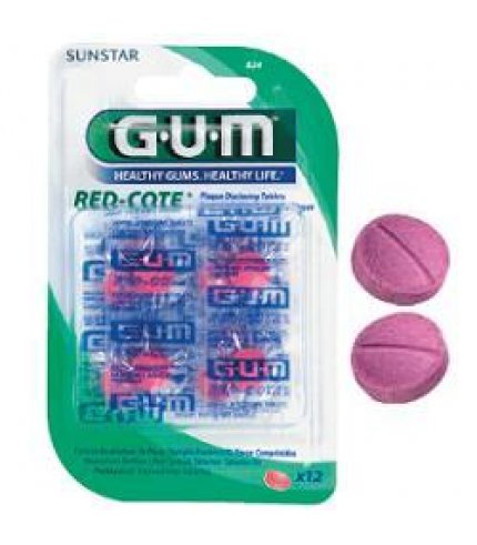 GUM RED-COTE RIV PLACCA 12PAST