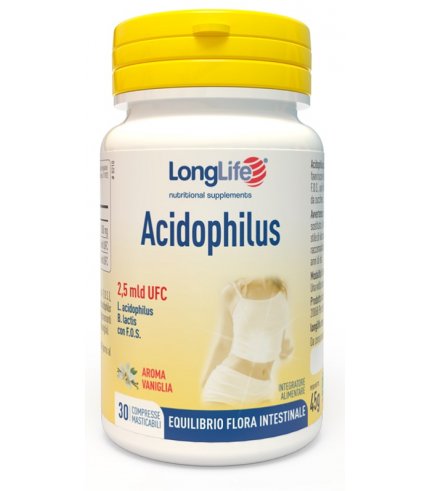 LONGLIFE ACIDOPHILUS 30CPR MAS