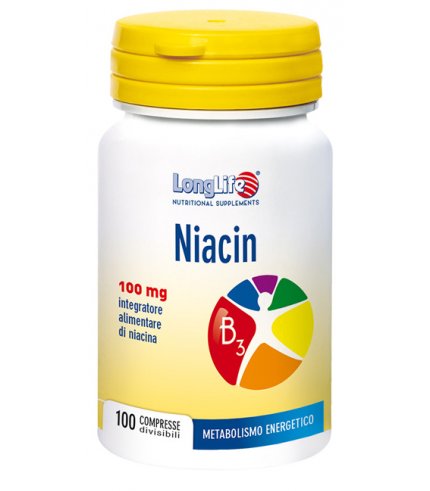 LONGLIFE NIACIN 100MG 100CPR