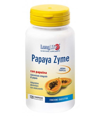 LONGLIFE PAPAYA ZYME 120CPR