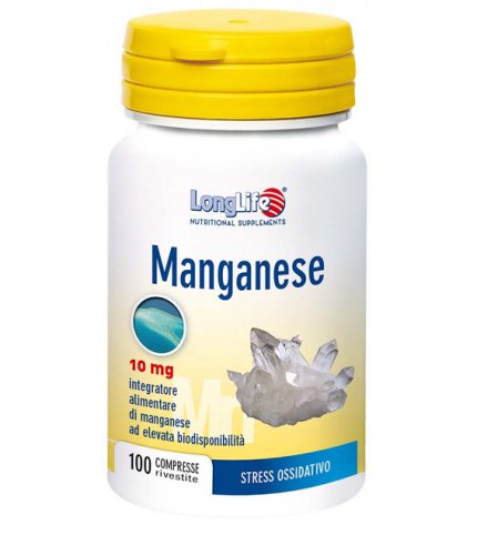 LONGLIFE MANGANESE 10MG 100CPR