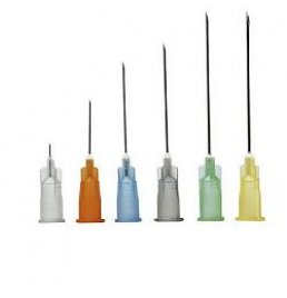 AGO IPODERMICO STERILE PIC CONO LUER LOCK GAUGE 25 0,50 MM LUNGHEZZA 16 MM CODICE COLORE ARANCIO IN BLISTER SINGOLO 100PEZZI