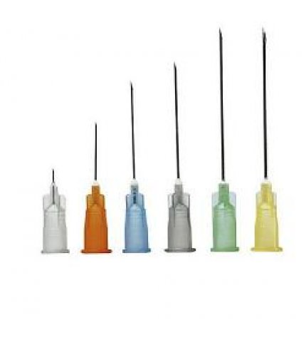 AGO IPODERMICO STERILE PIC CONO LUER LOCK GAUGE 25 0,50 MM LUNGHEZZA 16 MM CODICE COLORE ARANCIO IN BLISTER SINGOLO 100PEZZI