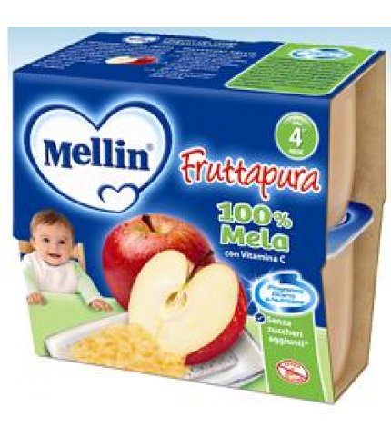 MELLIN FRUTTA PURA MELA 4X100G