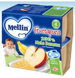 MELLIN FRUTTA PURA ME/BA4X100G