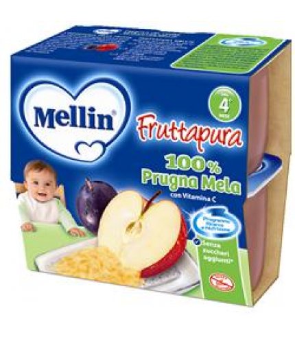 MELLIN FRUTTA PURA PR/ME4X100G