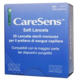 CARESENS SOFT 25 LANCETTE