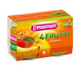 PLASMON OMOG 4 FRUTTI 2X104G