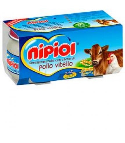 NIPIOL OMOG VITELLO POLLO 2X80