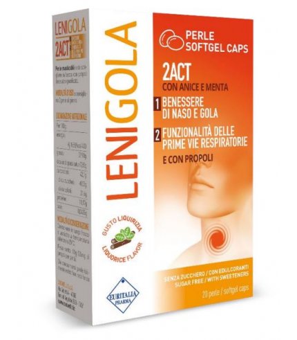 LENIGOLA 20 PERLE SOFTGEL CAPS LIQUIRIZIA