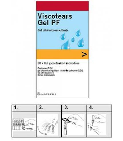 VISCOTEARS GEL PF 30FL 0,6G