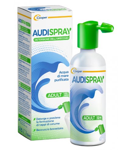 AUDISPRAY ADULT SOLUZIONE DI ACQUA DI MARE IPERTONICA SPRAYSENZA GAS DETERSIONE ORECCHIO 50ML