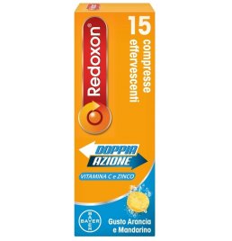 REDOXON DOPPIA AZIONE 15 COMPRESSE EFFERVESCENTI VITAMINA CZINCO ARANCIA E MANDARINO 45,78 G