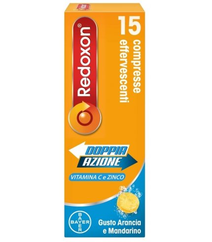 REDOXON DOPPIA AZIONE 15 COMPRESSE EFFERVESCENTI VITAMINA CZINCO ARANCIA E MANDARINO 45,78 G