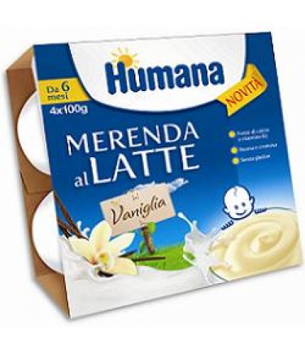 HUMANA MERENDA VANIGLIA 4X100G