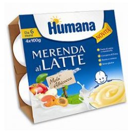 HUMANA MERENDA MELA ALB 4X100G