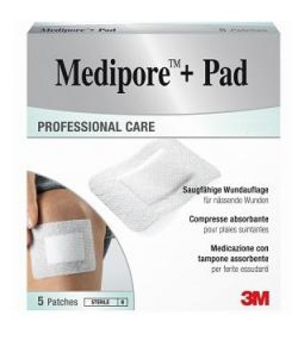 MEDIPORE+PAD MED 10X15CM 5PZ