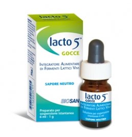 LACTO 5 GTT S/GLUT 6ML