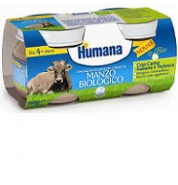 HUMANA OMOG MANZO BIO 2X80G