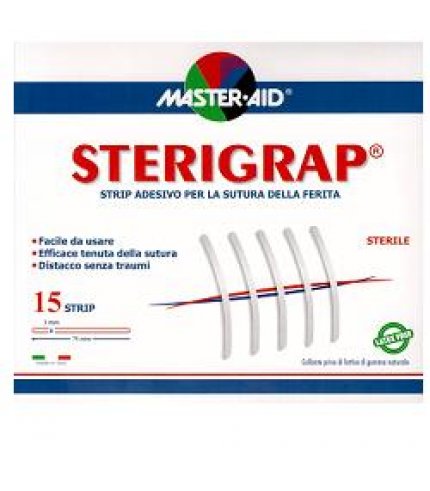 CEROTTO PER SUTURA MASTER-AID STERIGRAP 7,5X0,6 12 PEZZI