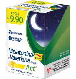 MELATONINA ACT 1MG + VALERIANA + 5 FORTE COMPLEX 60 COMPRESSE