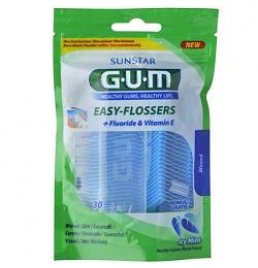 GUM EASY FLOSSERS FORCEL 30PZ