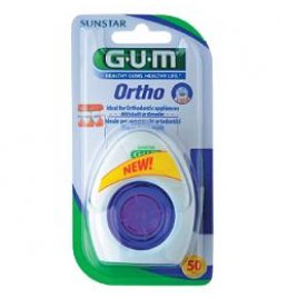 GUM ORTHO FLOSS FILO SPUGNOSO 50 PEZZI