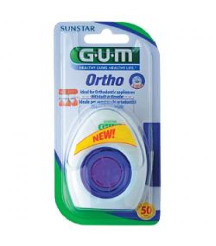 GUM ORTHO FLOSS FILO SPUGNOSO 50 PEZZI