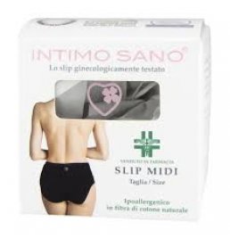 INTIMO SANO SLIP DONNA MIDI NERO EXTRALARGE