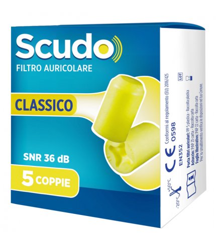 EARPLUG SCUDO CLASSIC 5 COPPIE