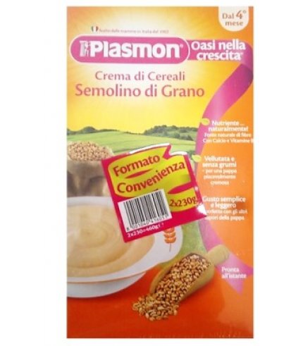 PLASMON CEREALI SEMOLINO2X230G