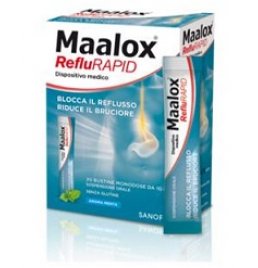 SOSPENSIONE ORALE MAALOX REFLURAPID 20 BUSTINE MONODOSE DA 10 ML