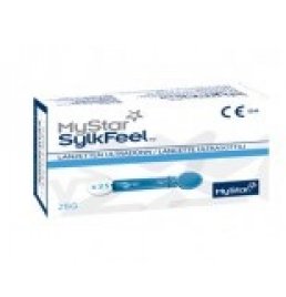 LANCETTE PUNGIDITO MYSTAR SYLKFEEL LANCETS GAUGE 28 25 PEZZI