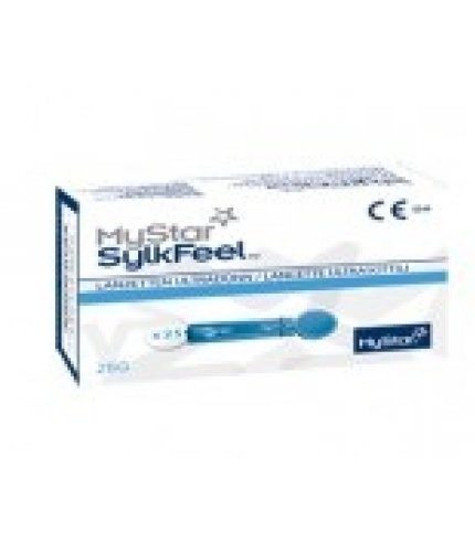 LANCETTE PUNGIDITO MYSTAR SYLKFEEL LANCETS GAUGE 28 25 PEZZI