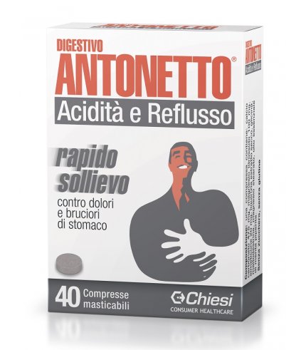 DIGESTIVO ANTONETTO ACIDITA' E REFLUSSO 40 COMPRESSE MASTICABILI