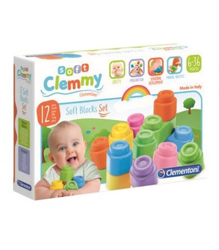 CLEMMY 12 SOFT BLOCKS SET