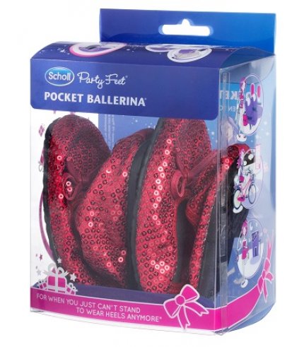 POCKET BALLERINA PAILLETTES TEXTILE WOMAN RED NUMERO 35-36