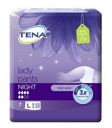 TENA LADY PANTS NIGHT L 7PZ