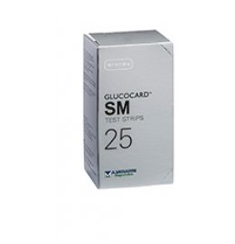 GLUCOCARD SM TEST STRIPS 25PZ