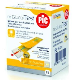 STRISCE PIC GLUCOTEST 25PZ