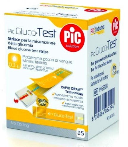 STRISCE PIC GLUCOTEST 25PZ