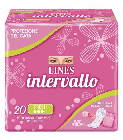 PROTEGGISLIP LINES INTERVALLO FRESH RIPIEGATO 20 PEZZI