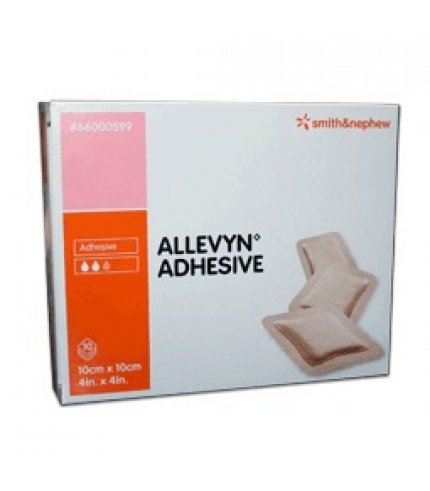 ALLEVYN ADHESIVE 10CMX10CM 10P