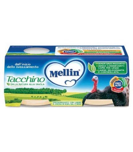 MELLIN OMOG TACCHINO 2X120G