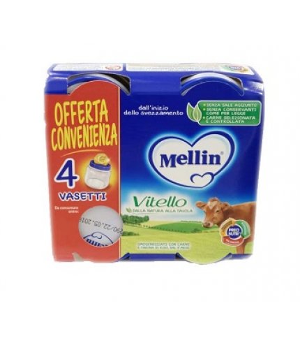 MELLIN OMOG VITELLO 4X80G