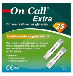 ON CALL EXTRA STR GLICEM 25PZ